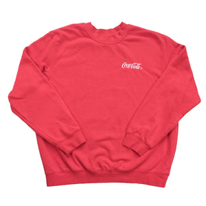 Vintage Coca-Cola Spell Out Logo Crewneck - L