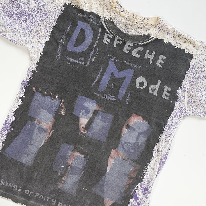 Vintage RARE Depeche Mode Songs Of Faith & Devotion All Over Single Stitch T-Shirt - L