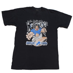 Vintage RARE Detroit Lions Graphic Single Stitch T-Shirt - L