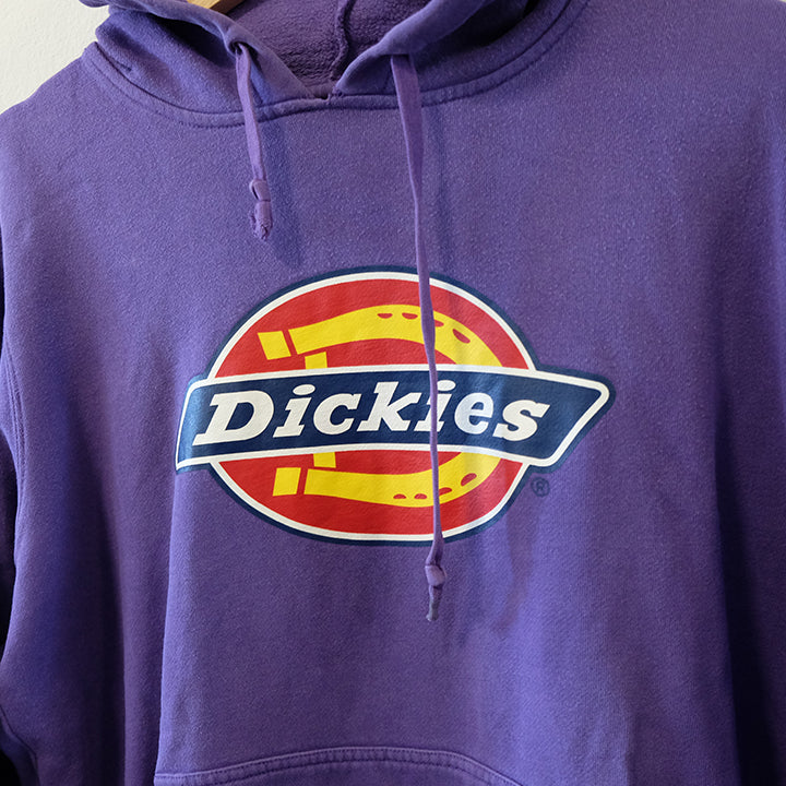 Vintage Dickies Logo Hooded Sweatshirt - M