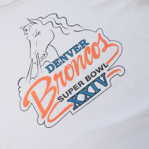 Vintage Denver Broncos Single Stitch T-Shirt - M