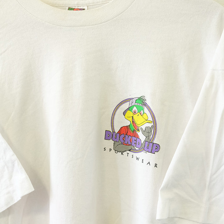 Vintage Ducked Up Single Stitch T-Shirt - XXL