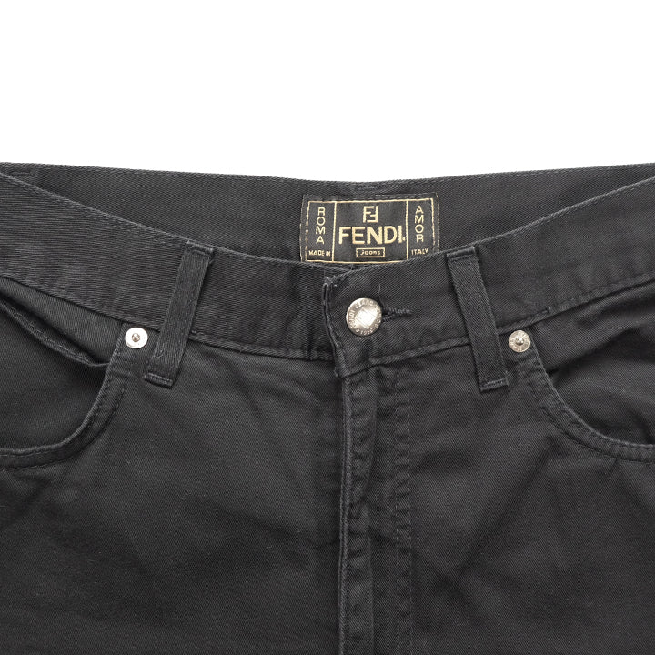 Vintage Fendi WOMENS Embroidered Denim Jeans 32 – Steep Store