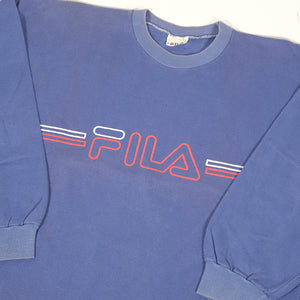 Vintage Fila Spell Out Crewneck - S