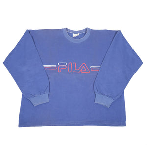 Vintage Fila Spell Out Crewneck - S