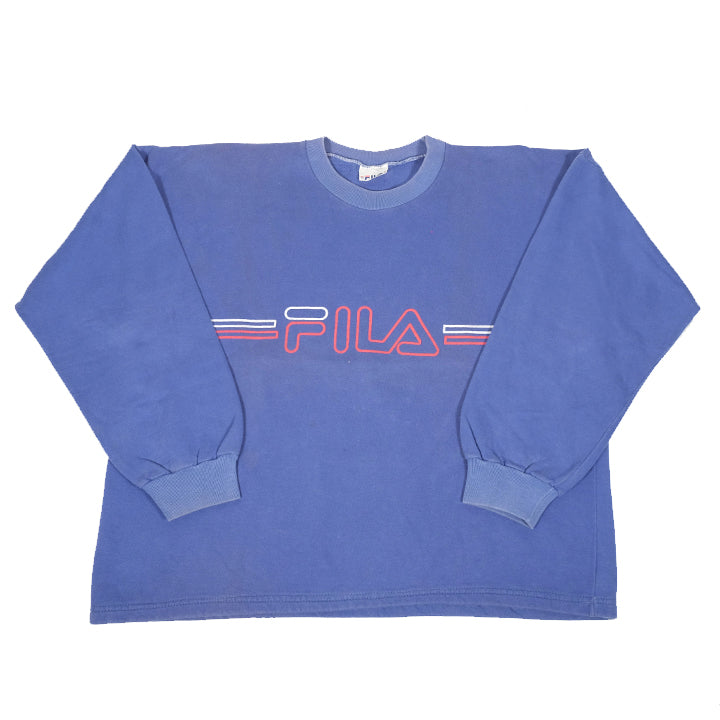 Vintage Fila Spell Out Crewneck - S