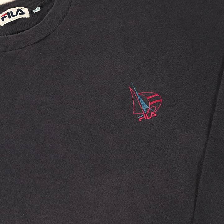 Vintage Fila Embroidered Logo Crewneck - XXL