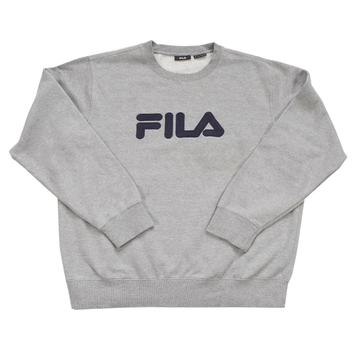 Vintage Fila Embroidered Spell Out Crewneck - XL