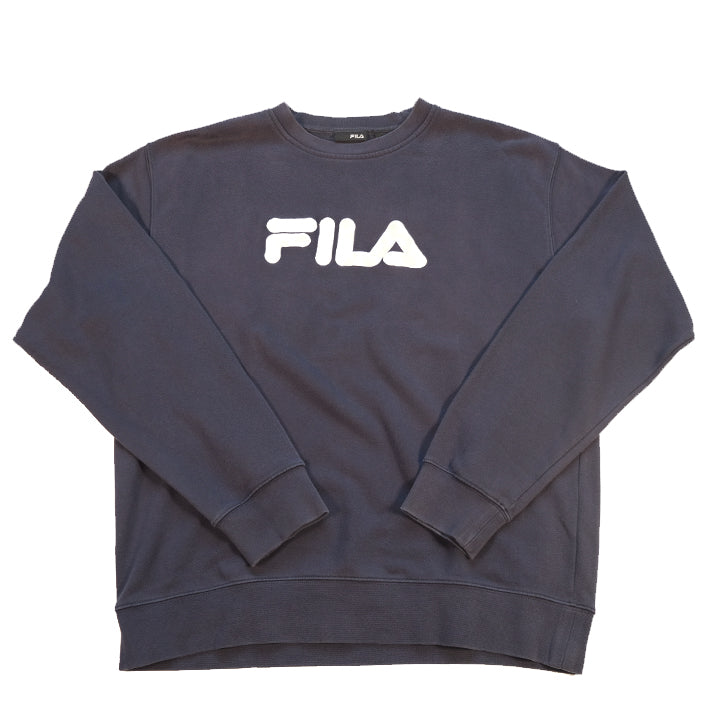 Vintage Fila Embroidered Spell Out Crewneck - L