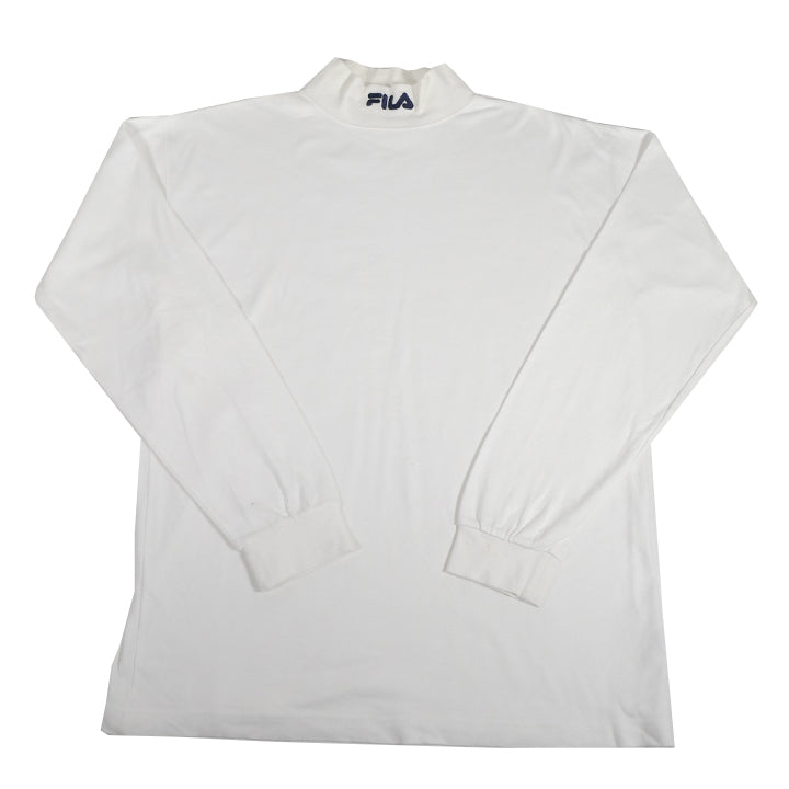 Vintage Fila Embroidered Mock Neck - L