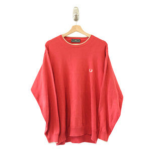 Vintage Fred Perry Embroidered Logo Sweater - L
