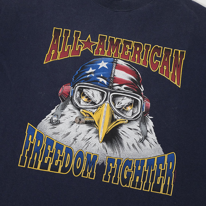 Vintage All American Freedom Fighter Single Stitch - XL