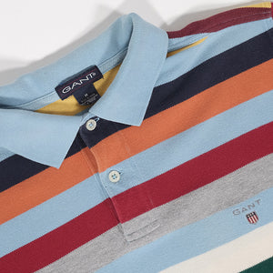 Vintage Gant Stripe Polo Shirt - M