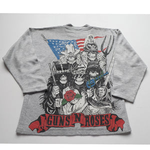 Vintage 90s Guns N Roses All Over Graphic Crewneck - S/M