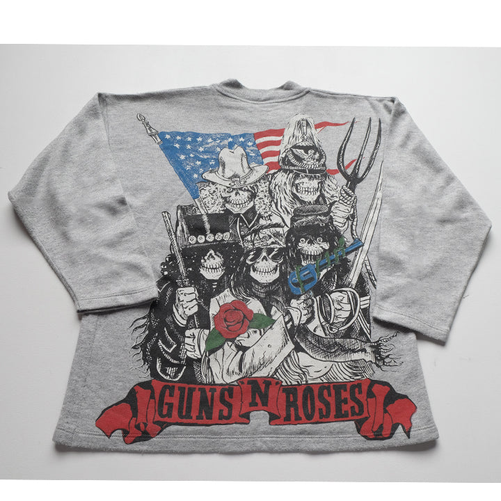 Vintage 90s Guns N Roses All Over Graphic Crewneck - S/M