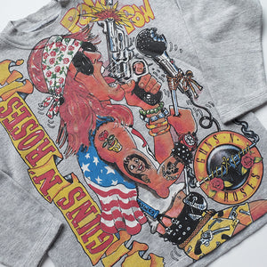 Vintage 90s Guns N Roses All Over Graphic Crewneck - S/M