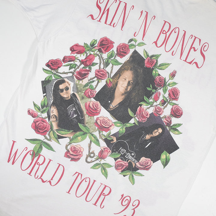 Vintage 1993 Guns N Roses Skin 'N' Bones World Tour Single Stitch T-Shirt - L