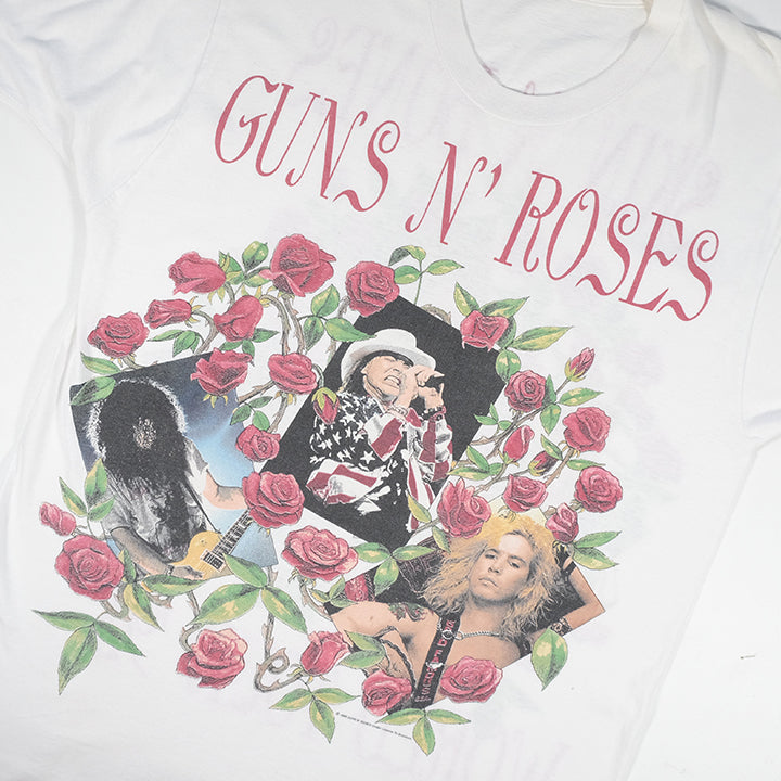 Vintage 1993 Guns N Roses Skin 'N' Bones World Tour Single Stitch T-Shirt - L