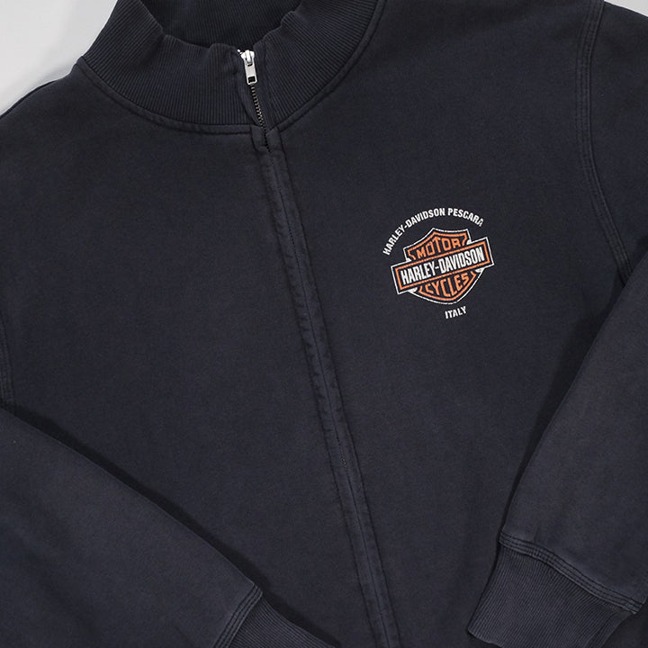 Vintage Harley Davidson Full Zip Sweatshirt - M