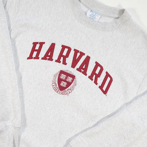 Vintage Champion Reverse Weave Harvard Spell Out Crewneck - L