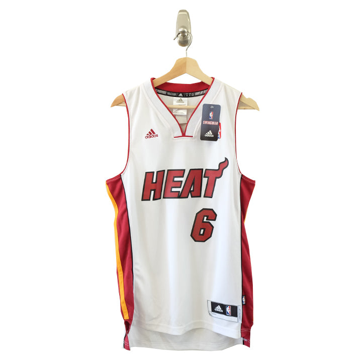 lebron james miami heat jersey white