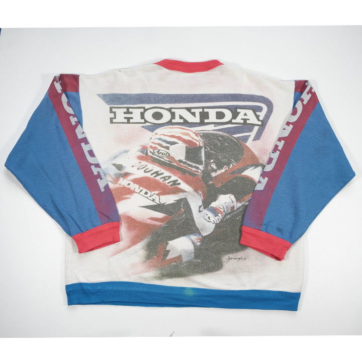 Vintage 70s Honda HRC Racing Crewneck - L