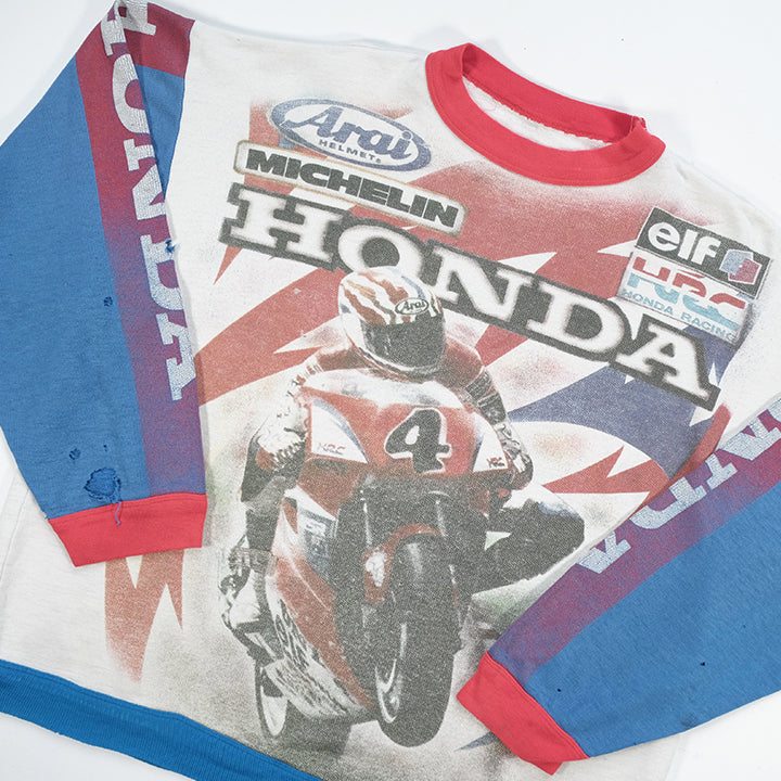 Vintage 70s Honda HRC Racing Crewneck - L