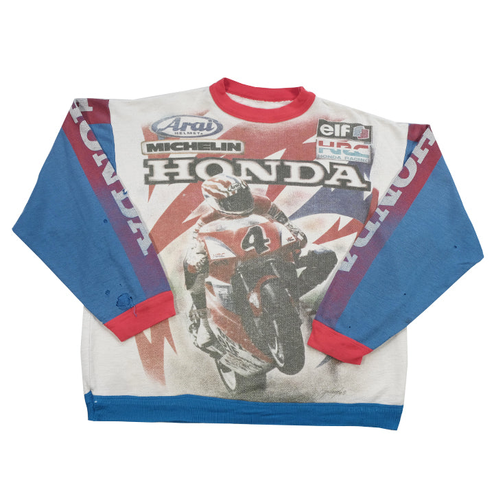 Vintage 70s Honda HRC Racing Crewneck - L