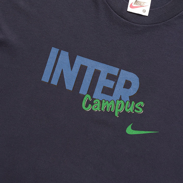 Vintage Nike Inter Campus Spell Out T-Shirt - XL