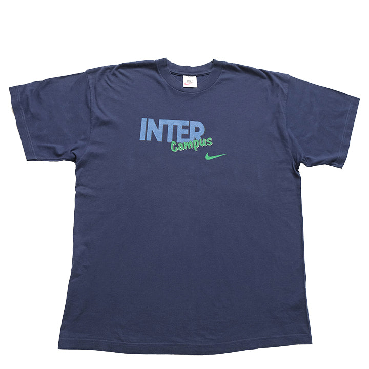 Vintage Nike Inter Campus Spell Out T-Shirt - XL