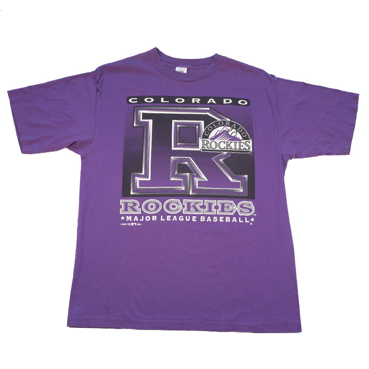 Vintage Colorado Rockies Single Stitch T-Shirt - L