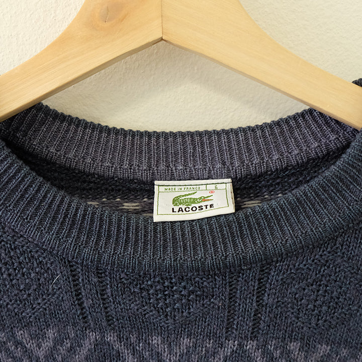Vintage Lacoste Logo Made In France Sweater - L