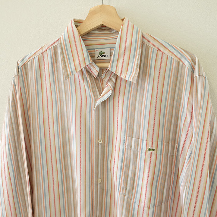 Vintage Lacoste Long Sleeve Button Up Shirt - L