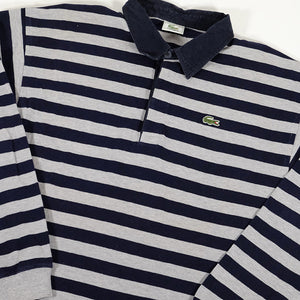 Vintage Lacoste Stripe Long Sleeve Shirt - XL