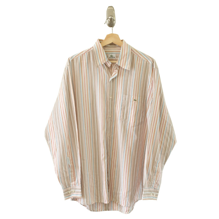 Vintage Lacoste Long Sleeve Button Up Shirt - L
