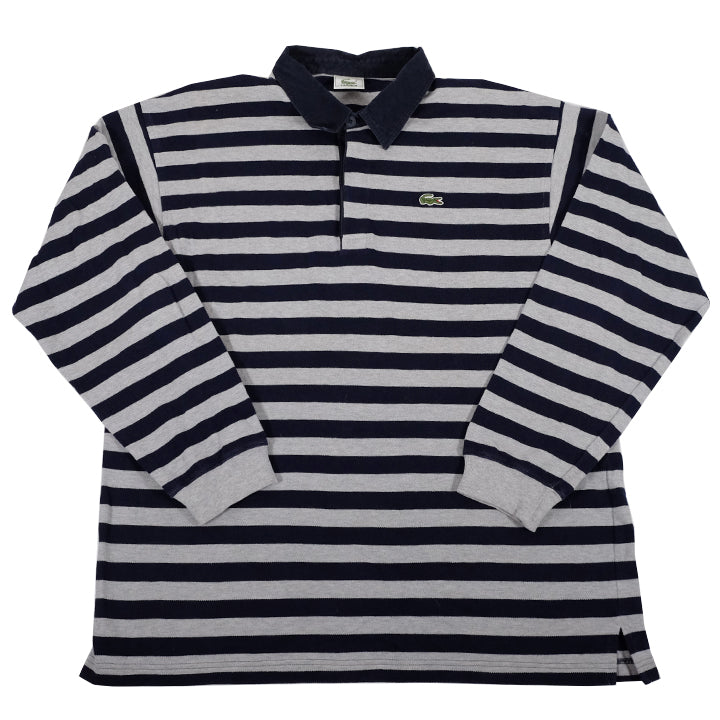Vintage Lacoste Stripe Long Sleeve Shirt - XL
