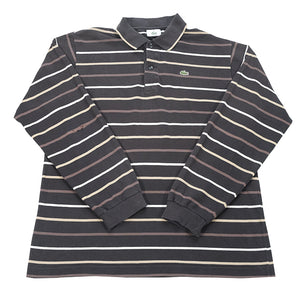 Vintage Lacoste Stripe Long Sleeve - M