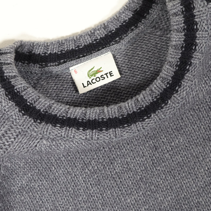 Vintage Lacoste Logo Knit Sweater - XL