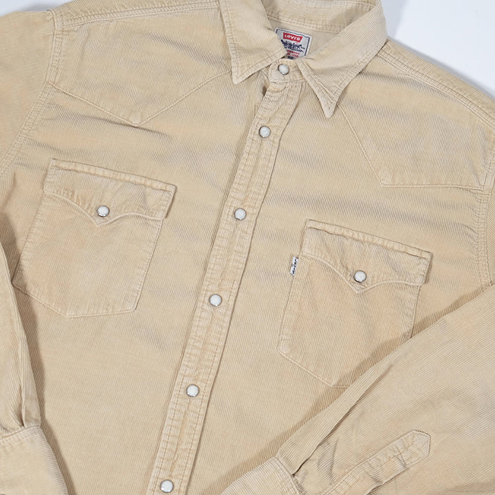 Vintage Levis Corduroy Button Up Shirt - L