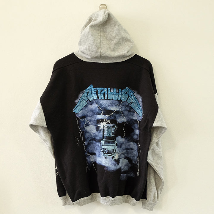 Vintage 90s Metallica Empire All Over Hooded Sweatshirt - S