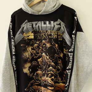 Vintage 90s Metallica Empire All Over Hooded Sweatshirt - S