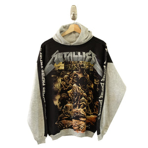 Vintage 90s Metallica Empire All Over Hooded Sweatshirt - S