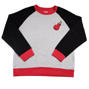 Miami Heat Embroidered Logo Crewneck - XL