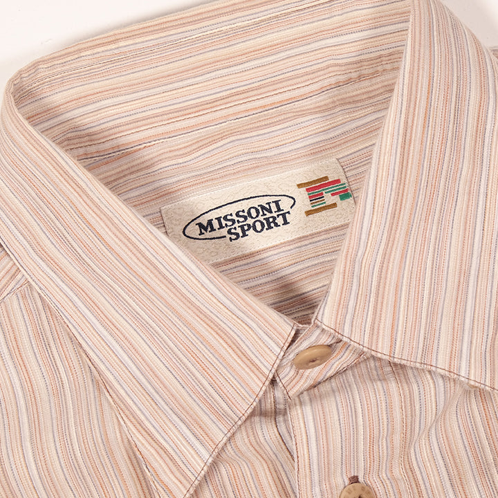 Vintage Missoni Sport Long Sleeve Button Up Made In Italy - M/L