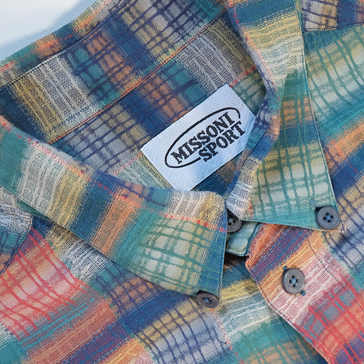 Vintage Missoni Sport Short Sleeve Button Up - XL