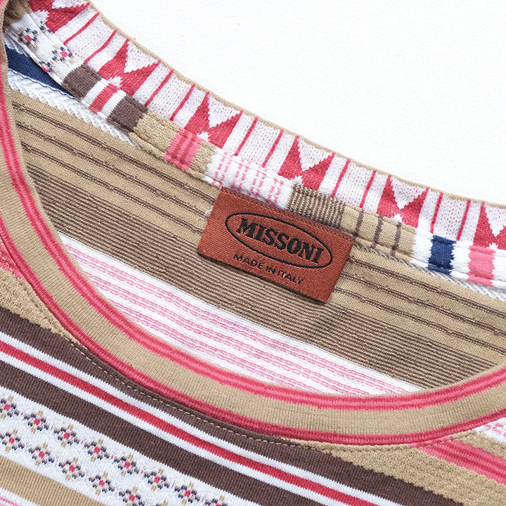 Vintage Missoni Pattern T-Shirt Made In Italy - S