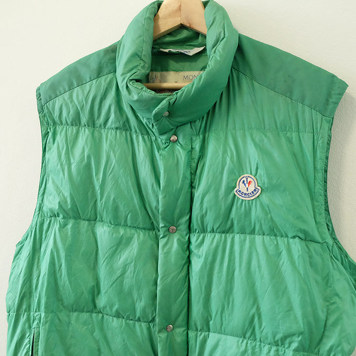 Vintage 80s Moncler Grenoble Puffer Down Vest/Gilet Made In France - L