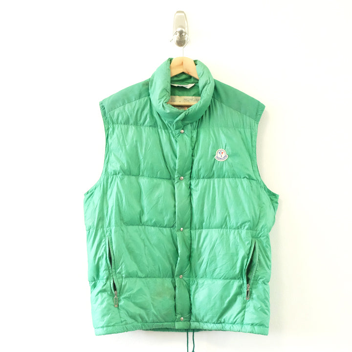 Vintage 80s Moncler Grenoble Puffer Down Vest/Gilet Made In France - L