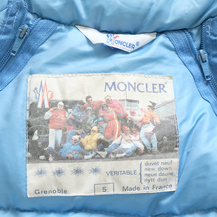 Vintage 80s Moncler Grenoble Puffer Down Jacket/Gilet Made In France - XL