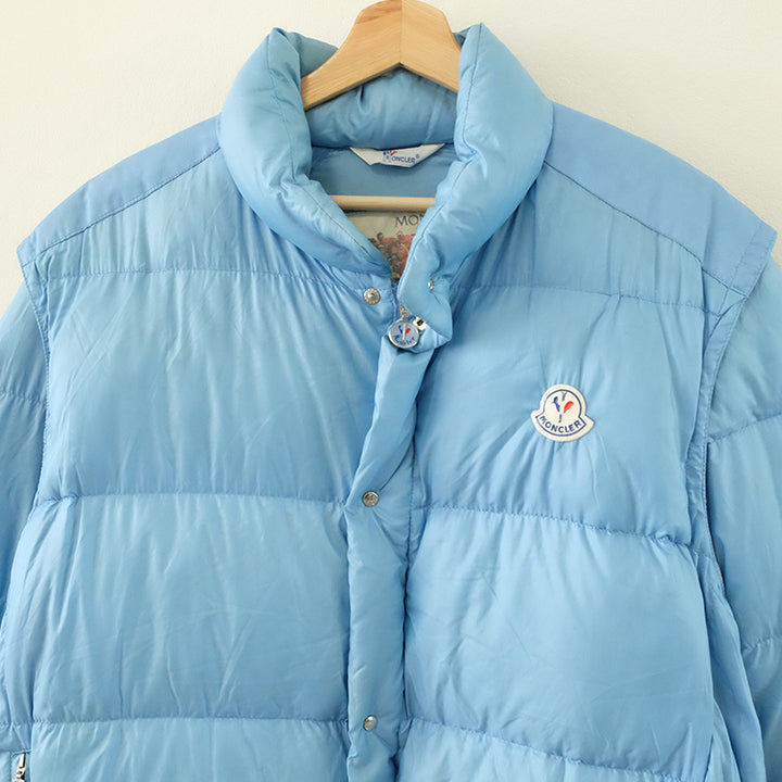 Vintage 80s Moncler Grenoble Puffer Down Jacket/Gilet Made In France - XL
